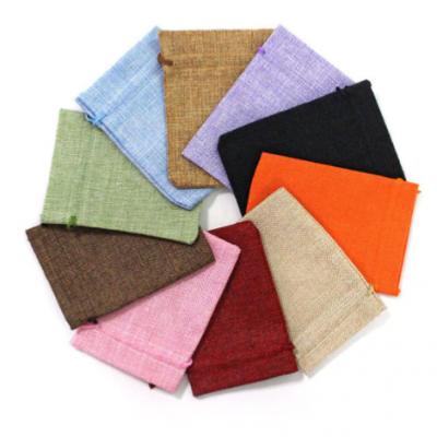 Jute gift bags - diverse kleuren